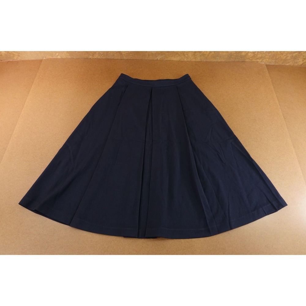 Nakd Womens 32 US Size 2 Navy Blue Side Zip A LIne Midi Skirt NWT